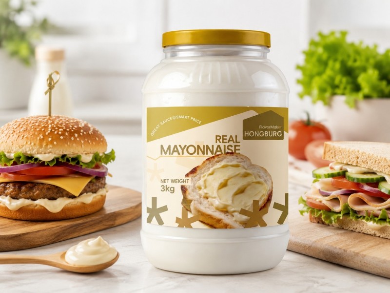 Maioneză reală cremoasă, netedă, pentru sandvișuri și burgeri Maioneză reală cremoasă, netedă, pentru sandvișuri și burgeri