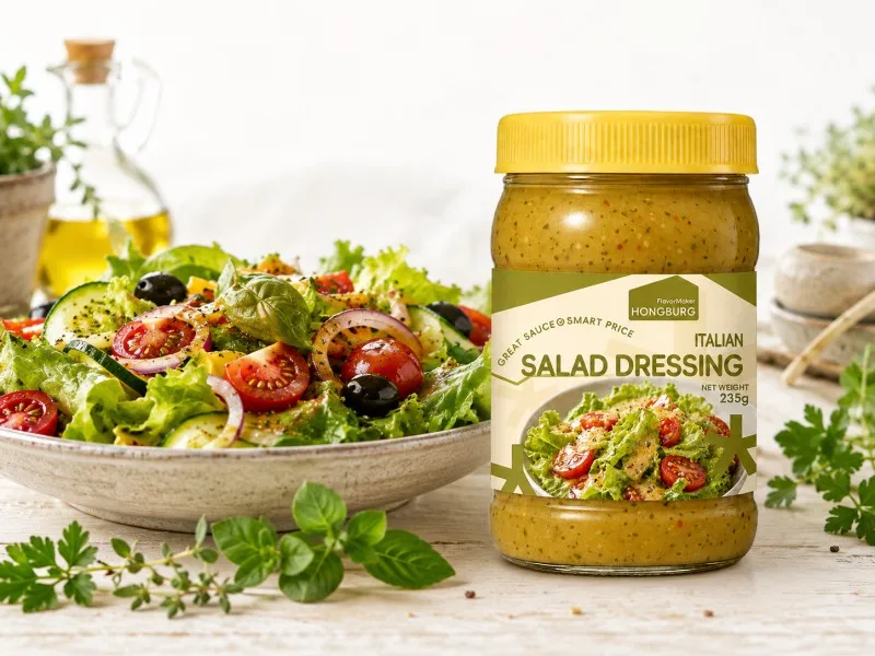 Sos de salată italiană cu ierburi aromate bogate Sos de salată italiană cu ierburi aromate bogate