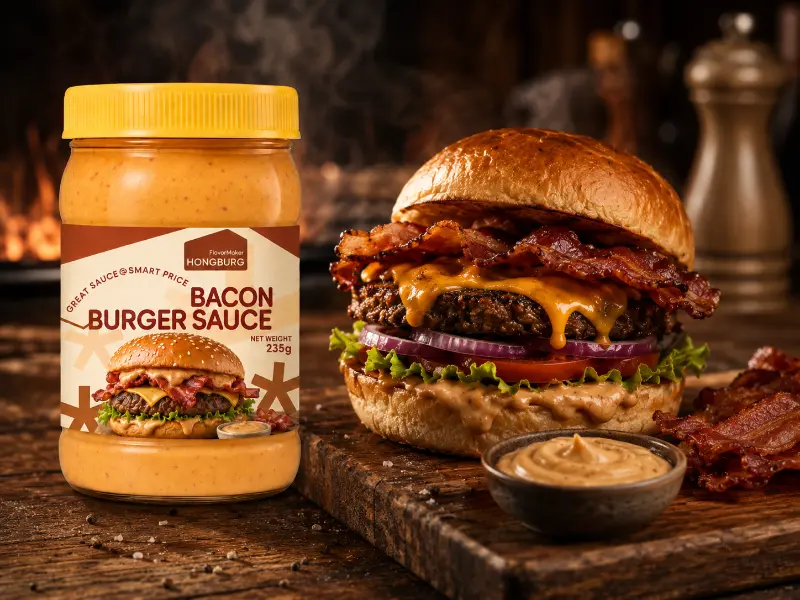 Sos pentru burger cu bacon bogat afumat