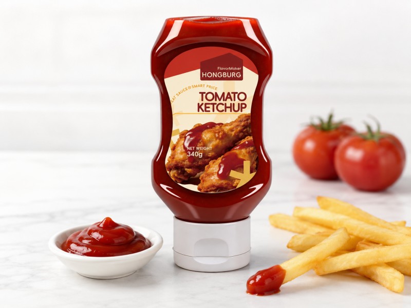 Ketchup de roșii gros, dulce și picant