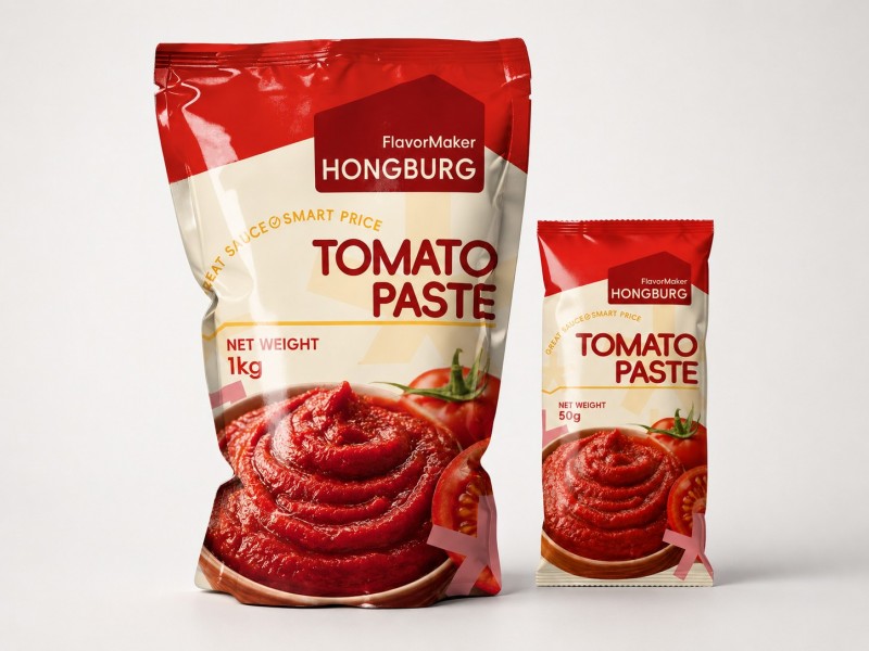 Pastă de tomate în pungă